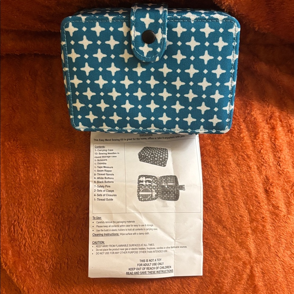 Cosmetic Bag-Eyebrow Kit-Makeup Brushes & Covers-Back Scrubber-Mini Sewing Kit. - Picture 16 of 16